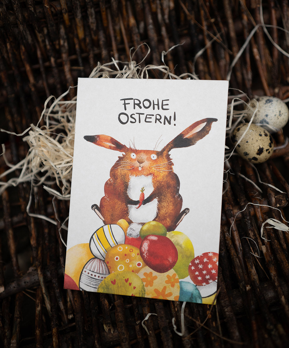 Voswald Postkarte Brombär auf weißem Tuch