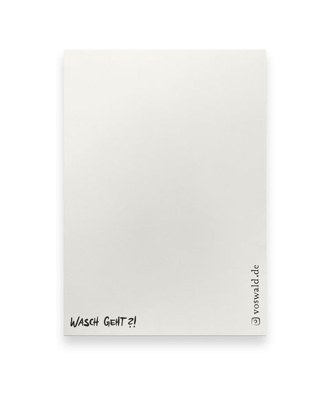 Waschbärsalon – Postkarte