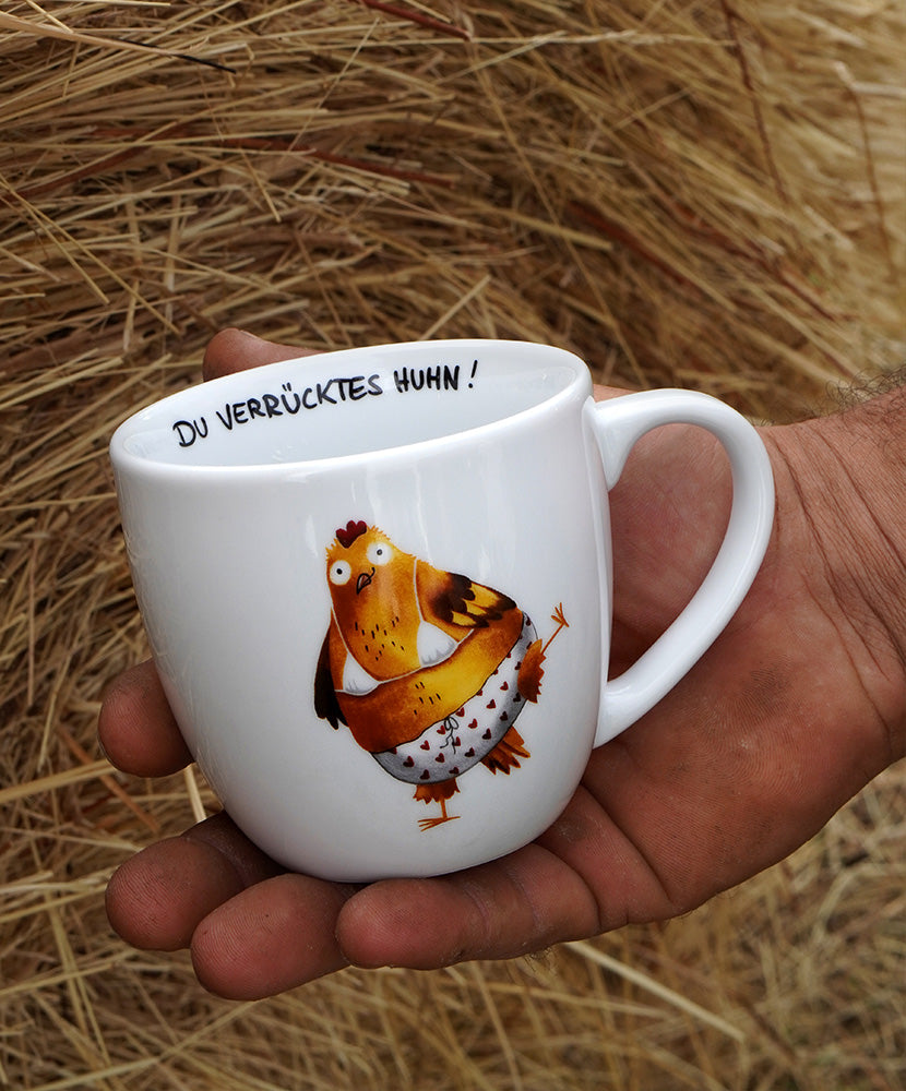 Tasse »Du verrücktes Huhn!«