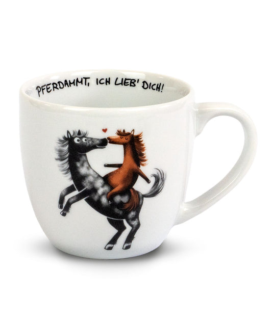Tasse »Pferdammt, ich lieb' dich!«