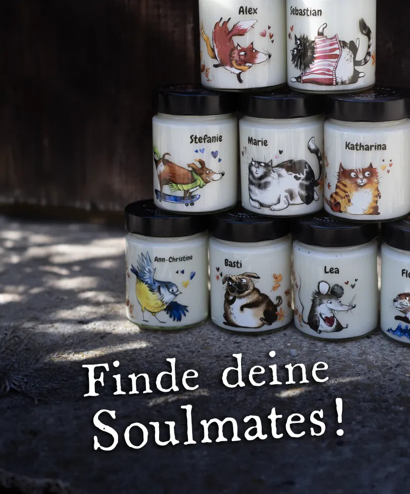 Soulmates Duo – Personalisiertes Duftkerzen-Set