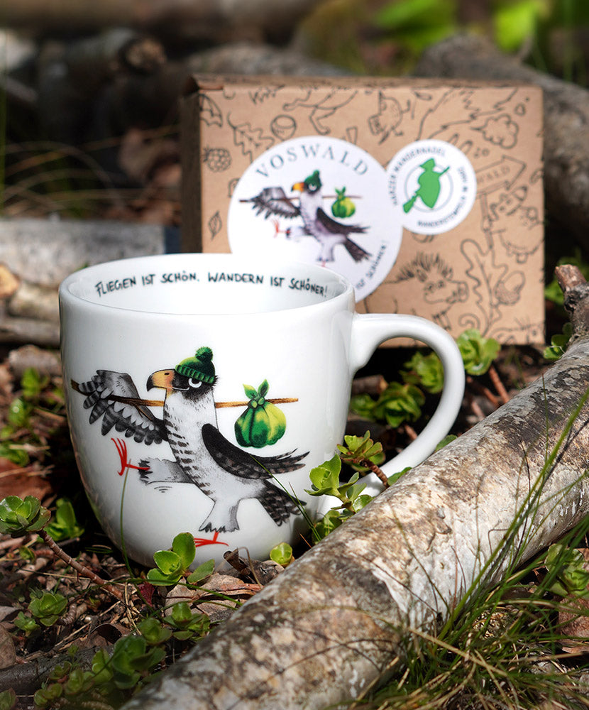 Tasse »Fliegen ist schön. Wandern ist schöner!«