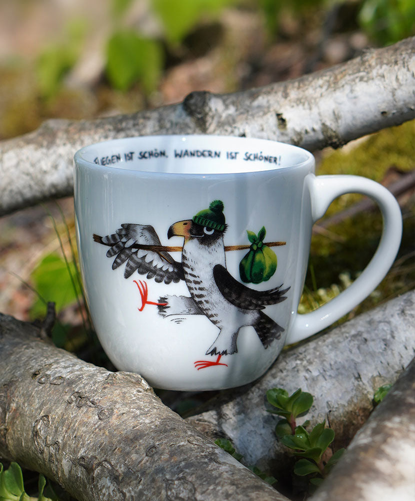 Tasse »Fliegen ist schön. Wandern ist schöner!«